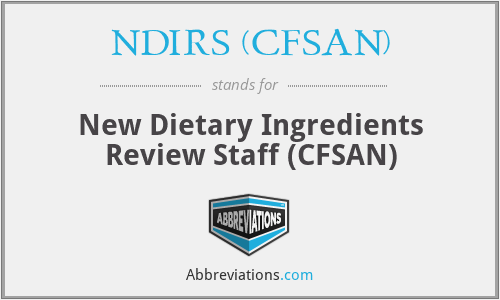 NDIRS (CFSAN) - New Dietary Ingredients Review Staff (CFSAN)